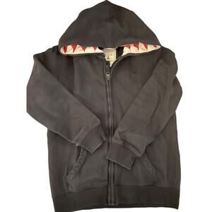 Fatface Blue Shark Zip Up Hoodie size 10/11